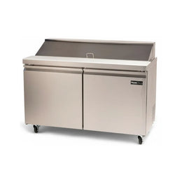 PeakCold Stainless Steel Refrigerated Prep Table - 60"