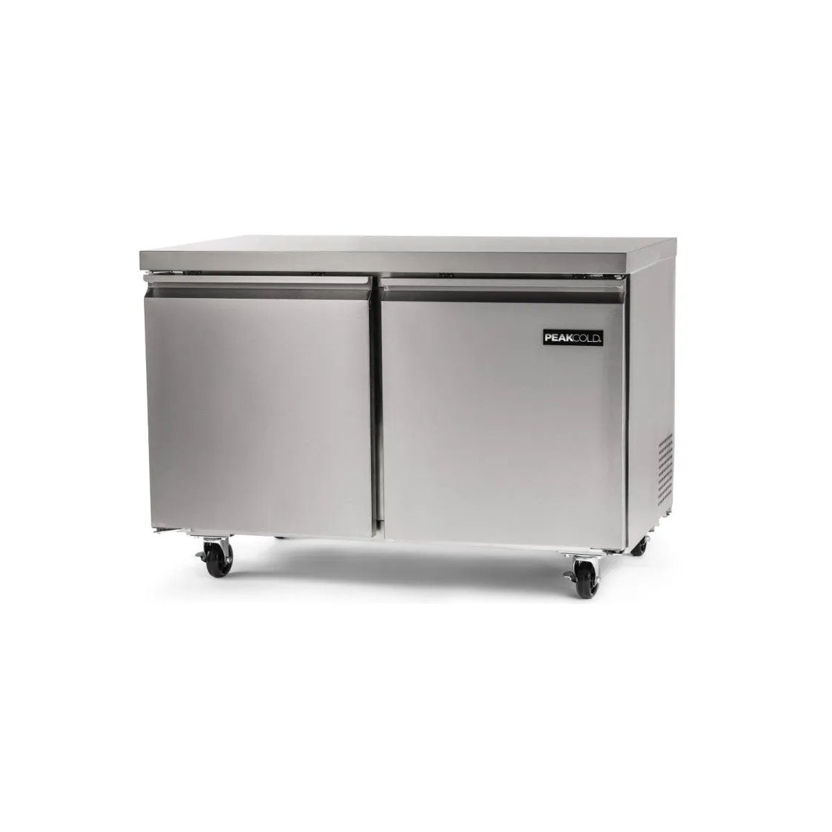 PeakCold 2 Door Undercounter Commercial Freezer - 60"