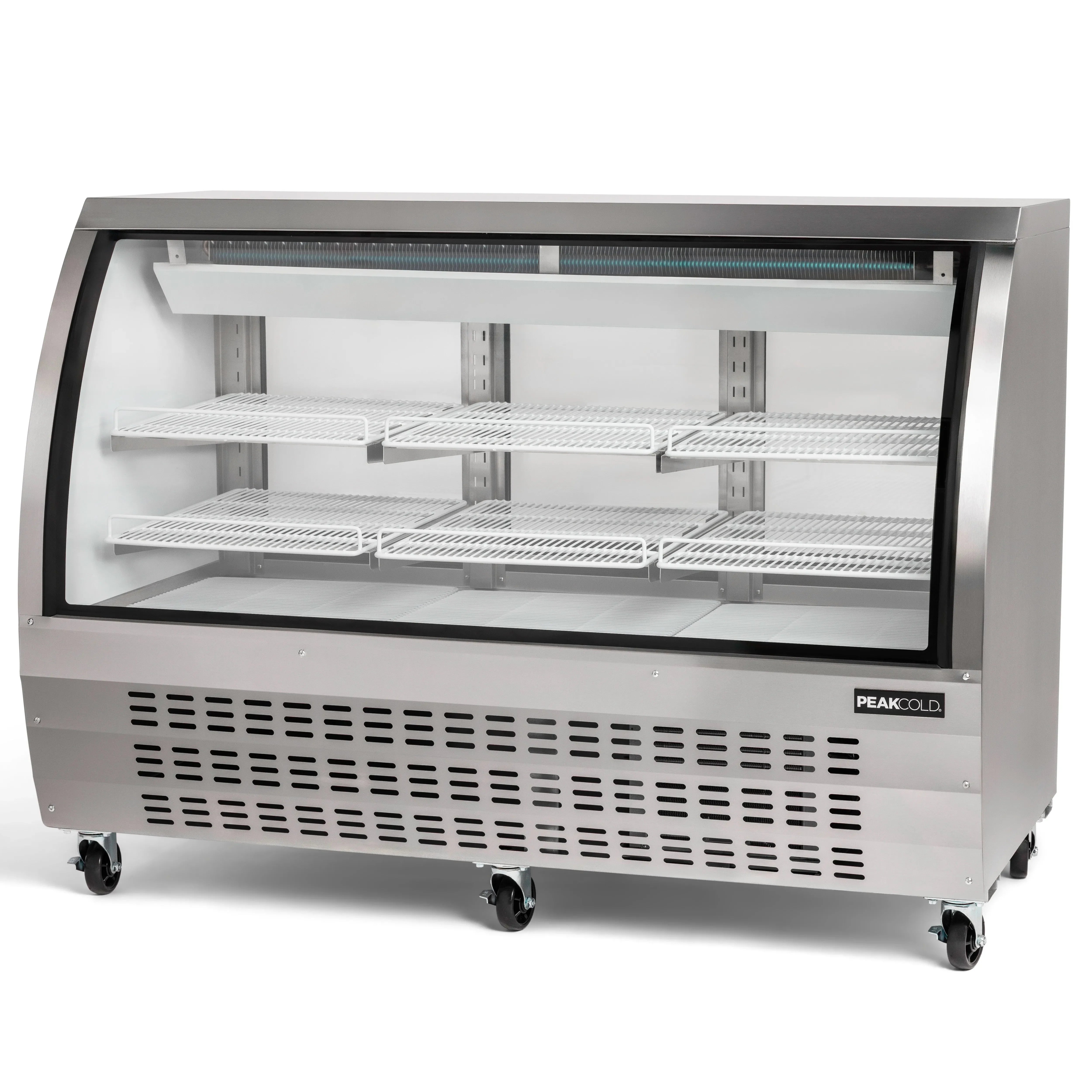 PeakCold Curved Glass Deli Case