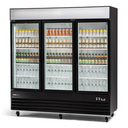 PeakCold 3 Door Upright Display Cooler - 57.5 CU Ft.-Retail Display Coolers-IM72MR3-1