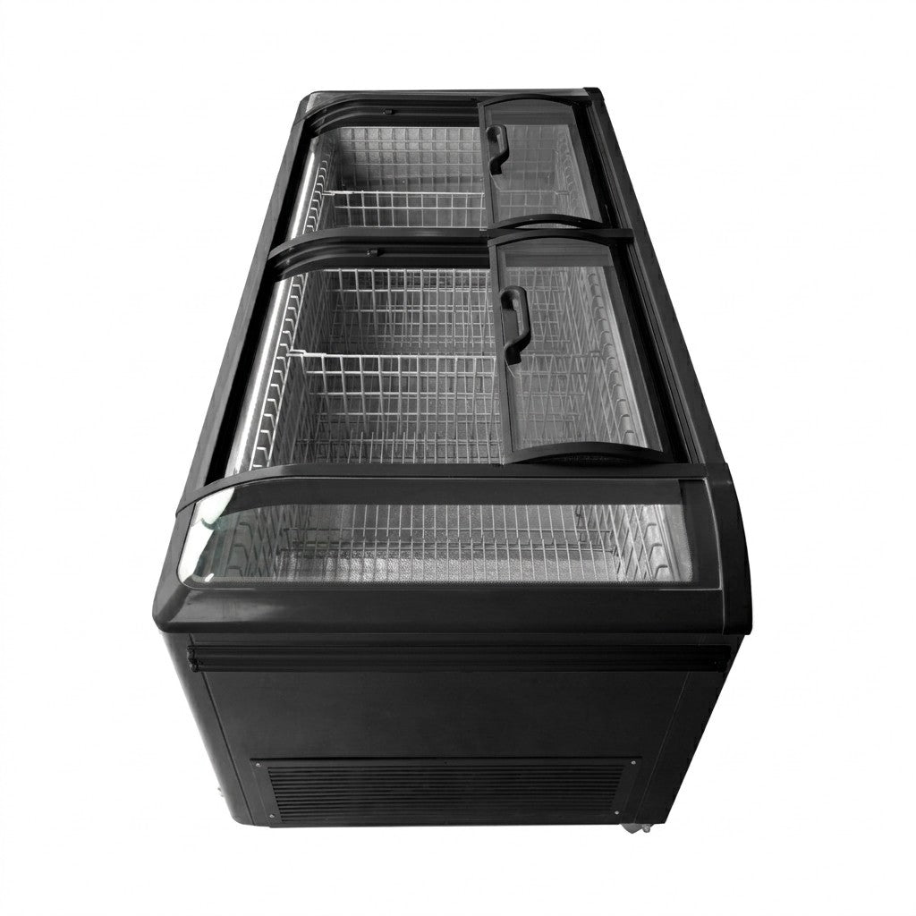 PeakCold 74" Island Freezer - Black