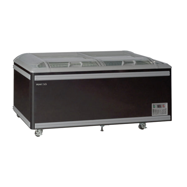 Glass Top Freezer Ships Free; PeakCold 74