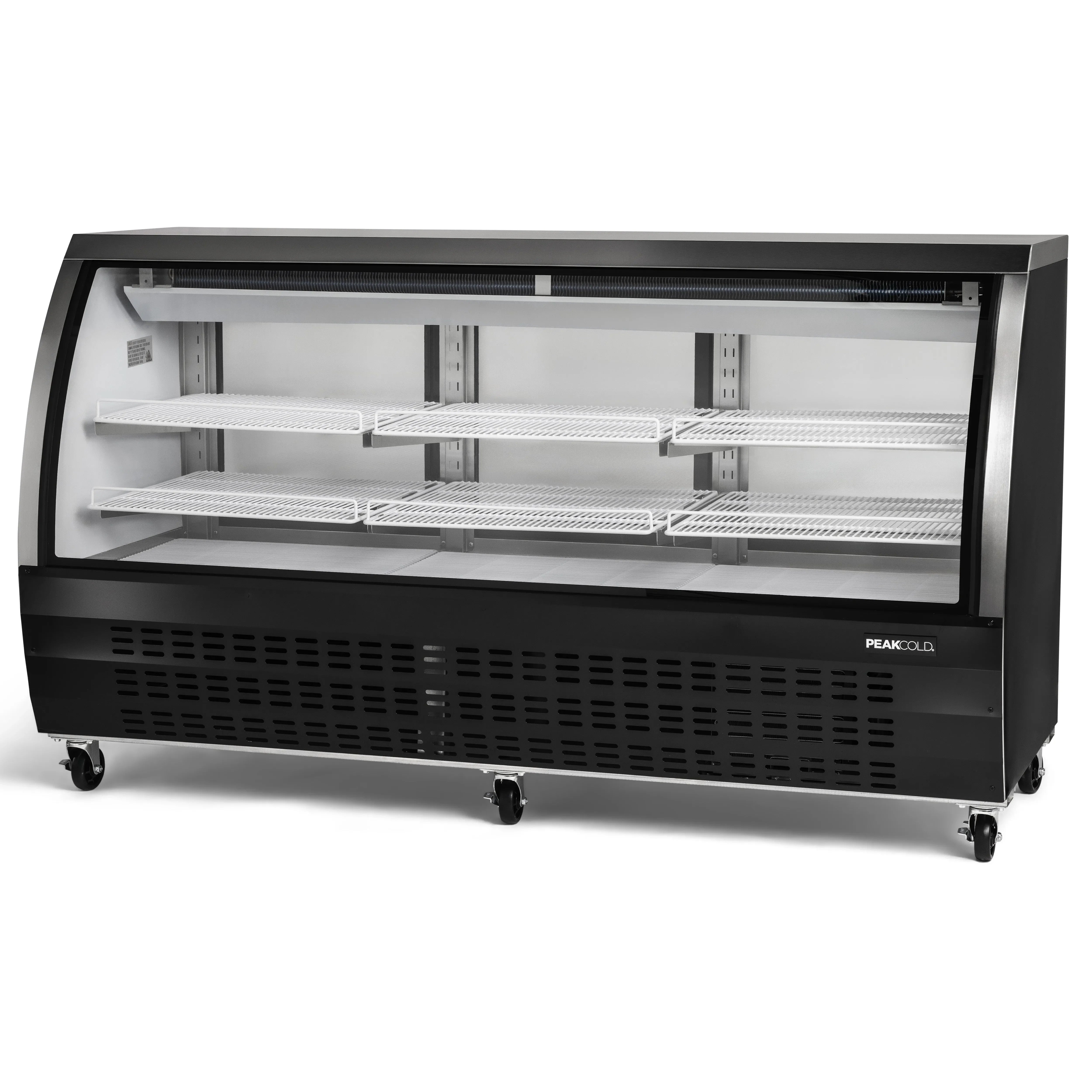 PeakCold Curved Glass Deli Case