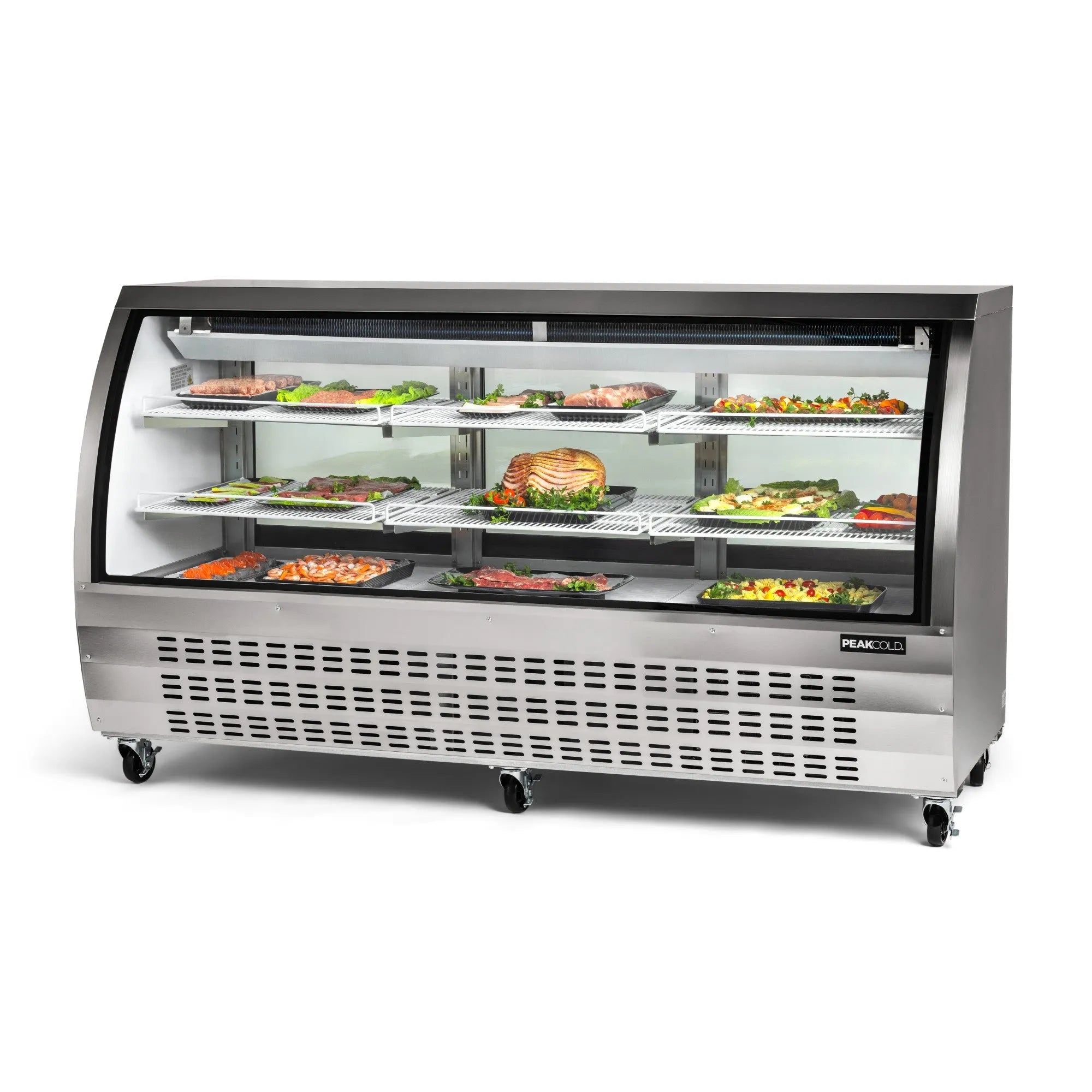 PeakCold Curved Glass Deli Case