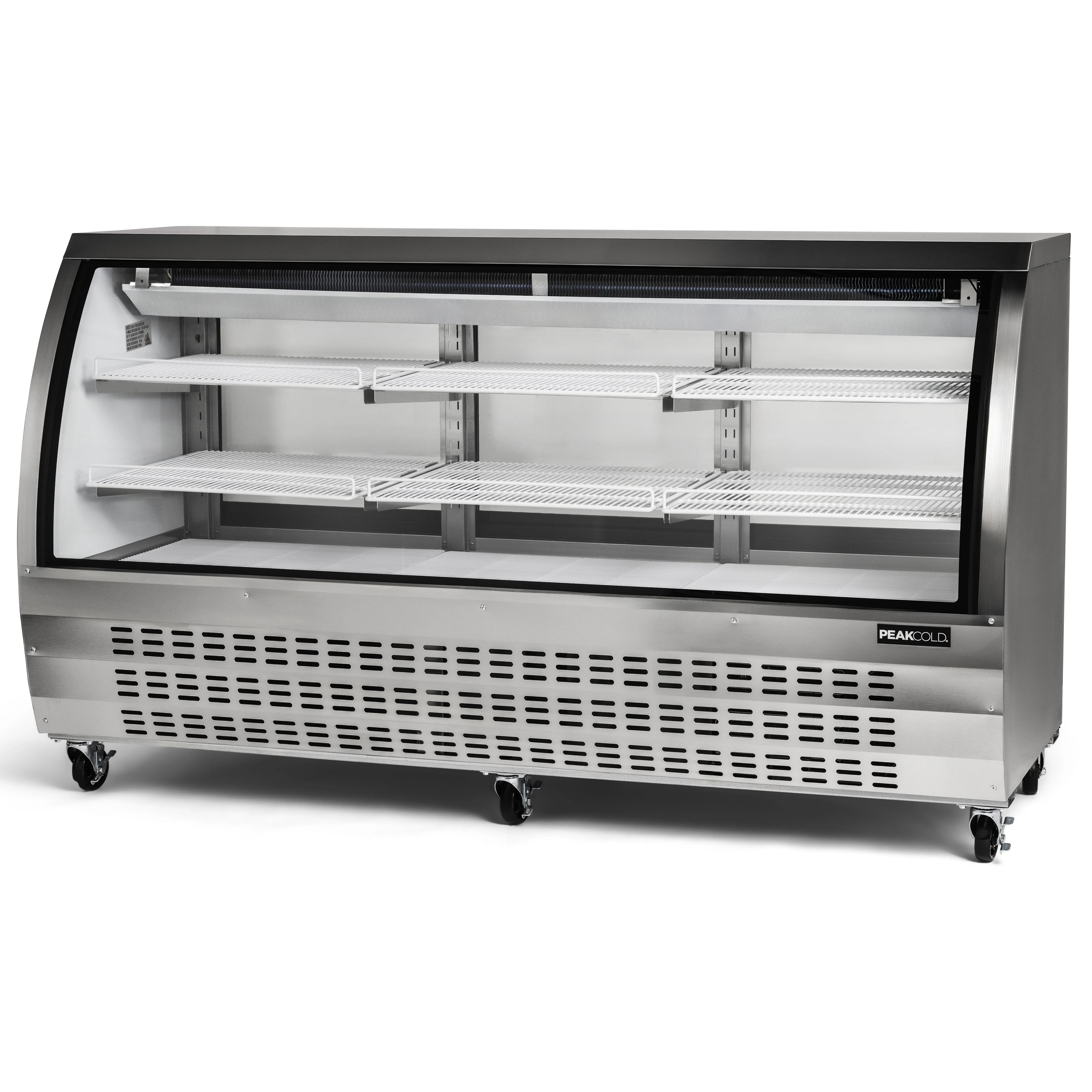 PeakCold Curved Glass Deli Case