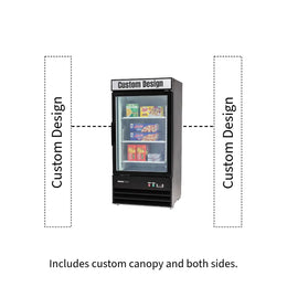 PeakCold Upright Display Freezer - 8.5 CU Ft.