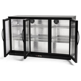 Procool 54" 3-Door Back Bar Cooler - Black