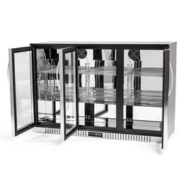 Procool 54" 3-Door Back Bar Cooler - Stainless Steel