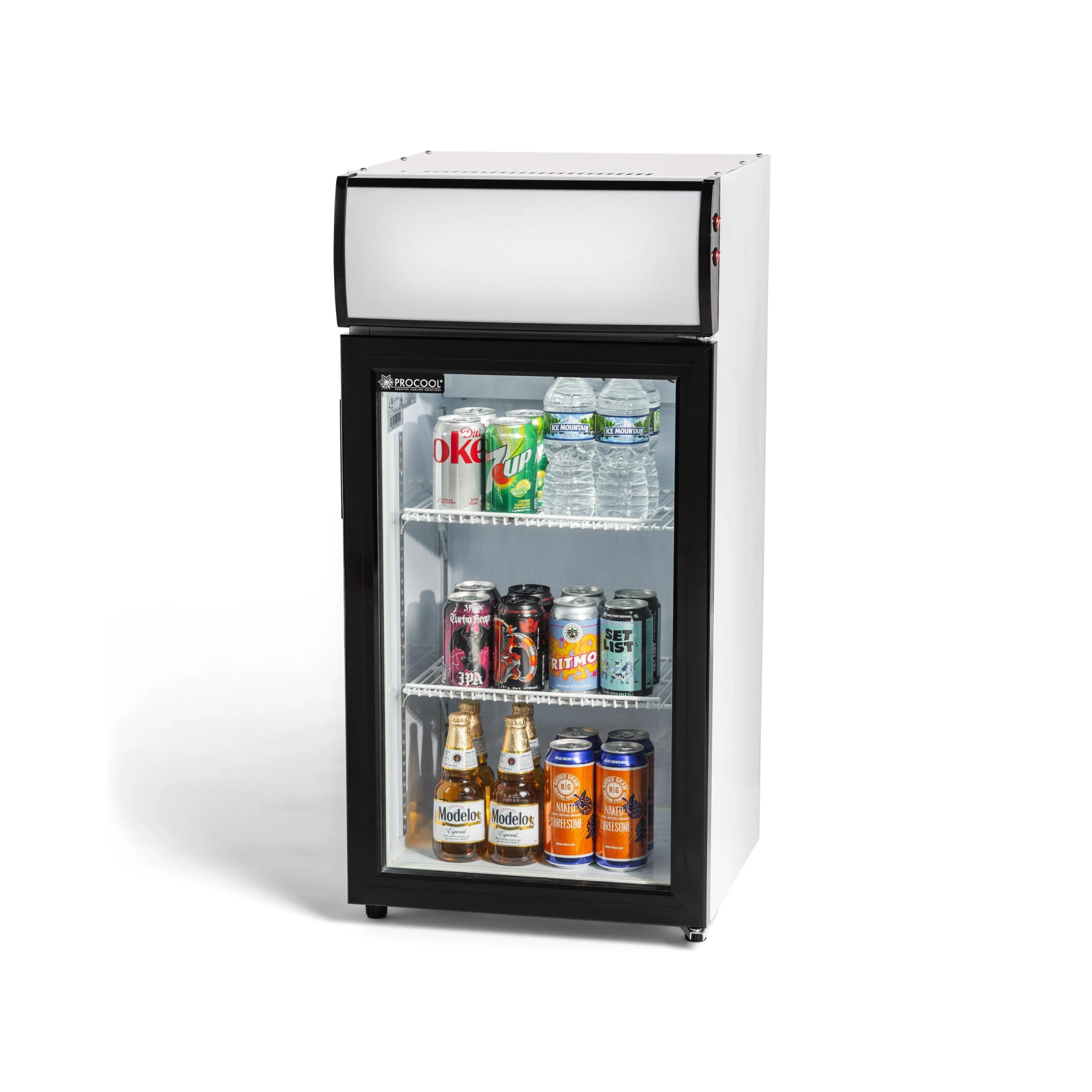 Procool Countertop Beverage Display Cooler-Retail Display Coolers-T-80L-1