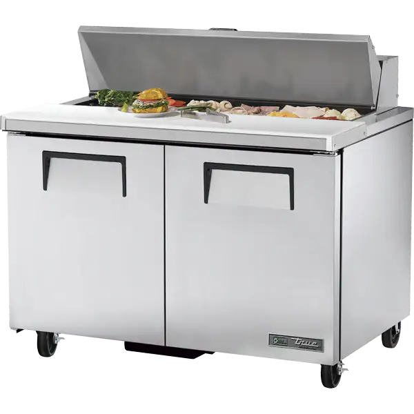 True TSSU-48-12-HC 48-inch 12-pan sandwich prep table for commercial food service
