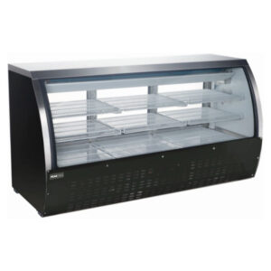 PeakCold Stainless Steel Curved Glass Deli Case – 64″