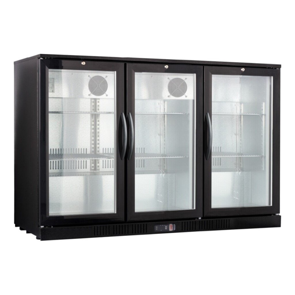 Details about   Spartan Refrigeration SGBBB-58 SL Back Bar Glass Door Black Cabinet Refrigerated 