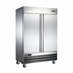 PeakCold 2-Door Stainless Steel Commercial Freezer