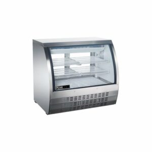 PeakCold Stainless Steel Curved Glass Deli Cooler - 48"