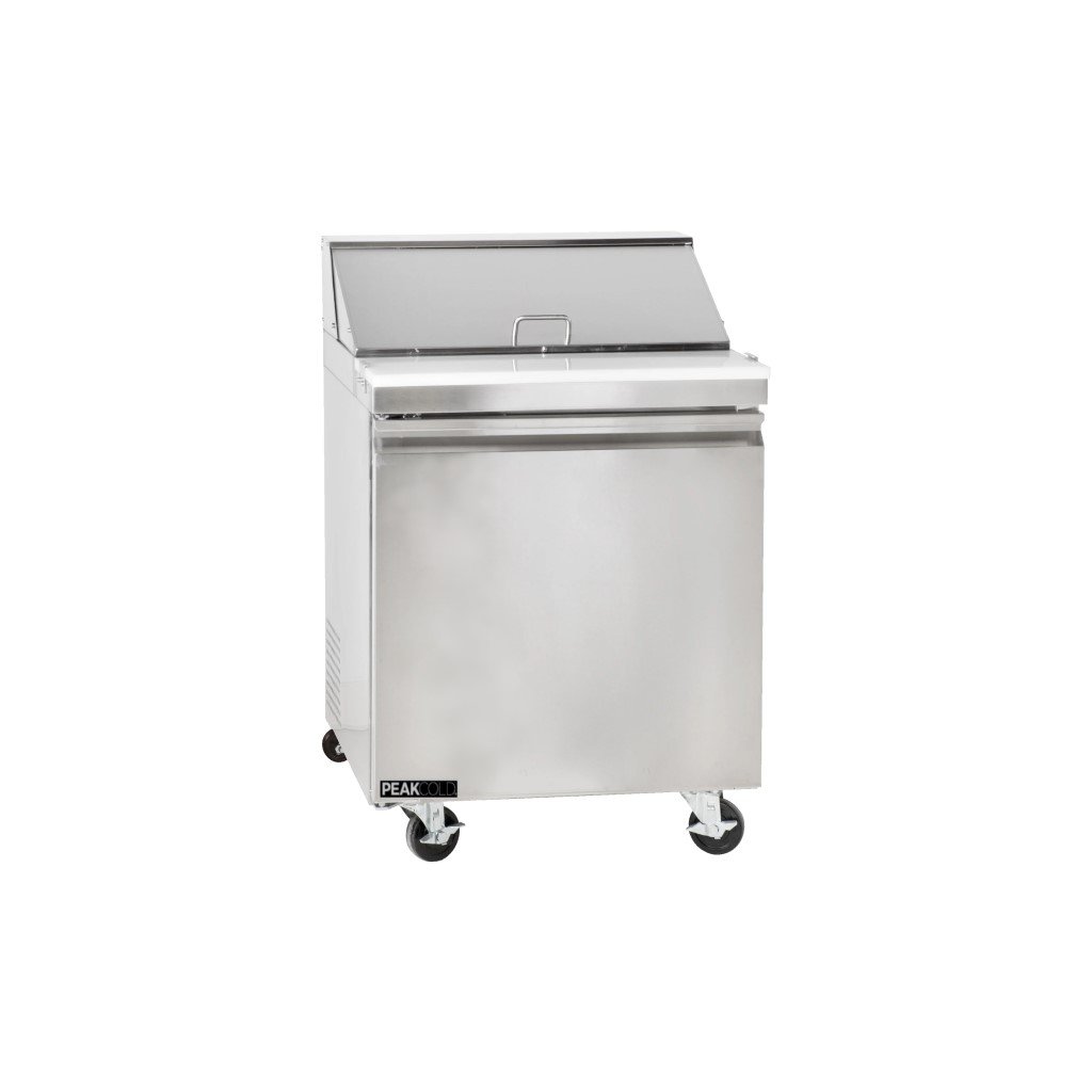 PeakCold Small Refrigerated Prep Table - 27"