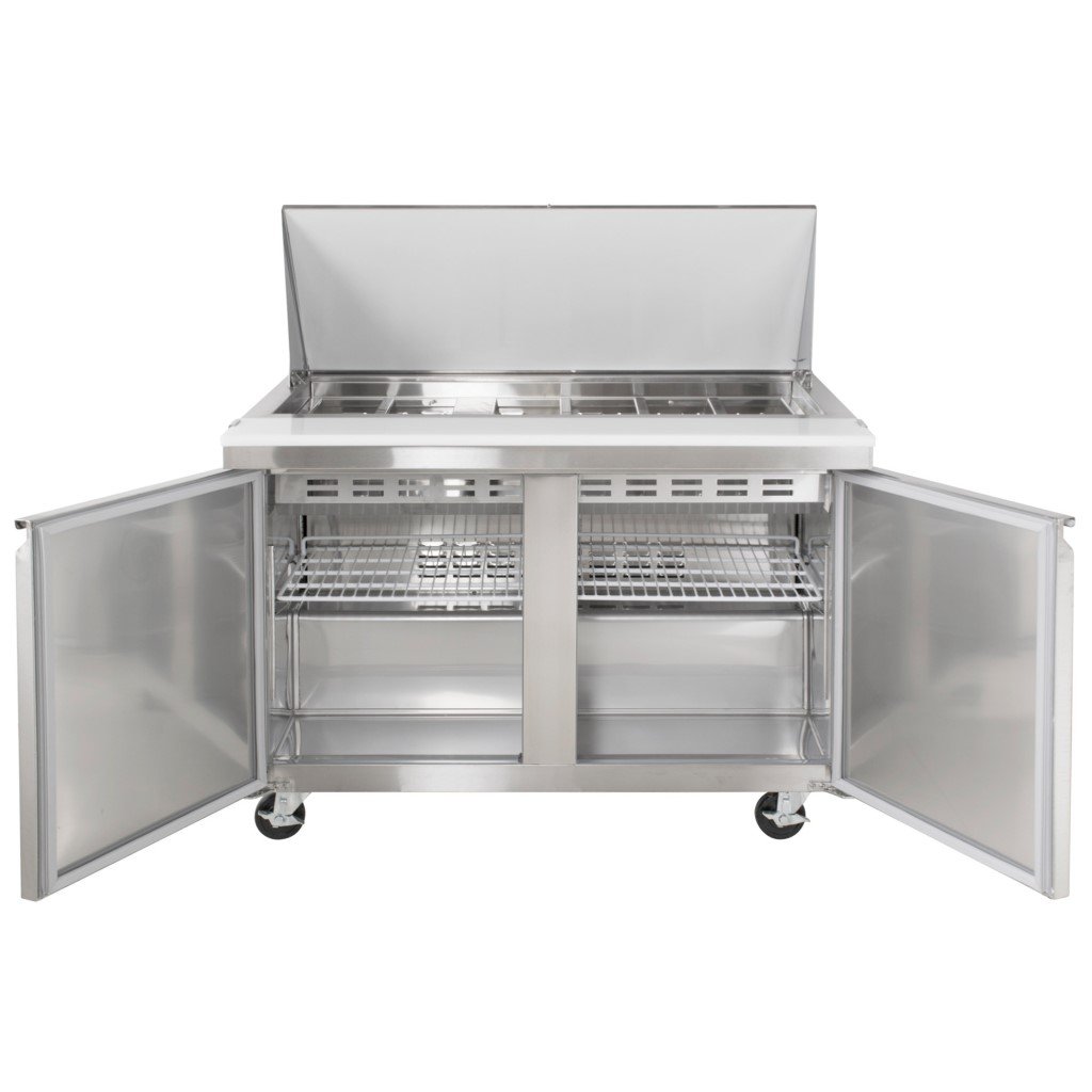 PeakCold Stainless Steel Refrigerated Prep Table - 60"