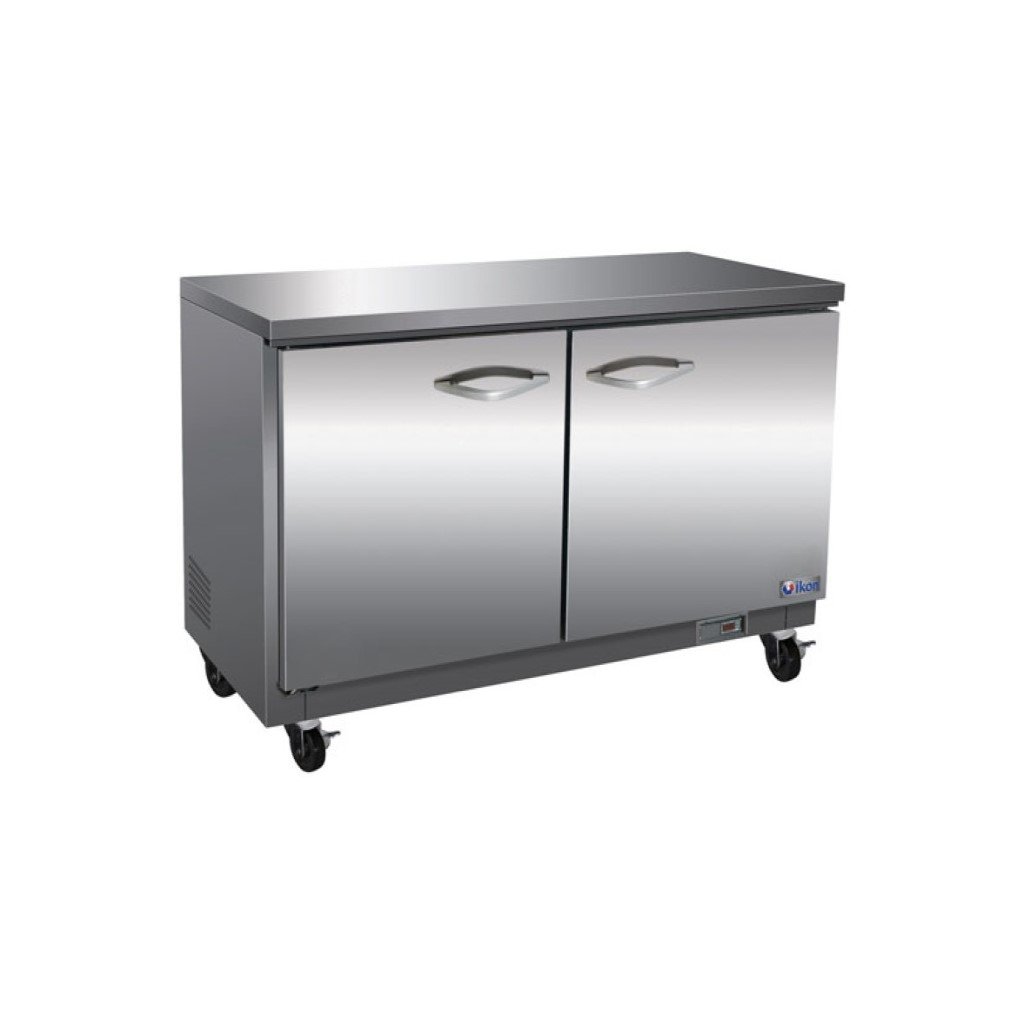 IKON 36" Under-Counter Double Door Stainless Steel Freezer