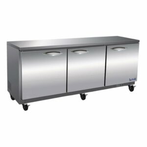 IKON 72" Under-Counter 3 Door Stainless Steel Freezer