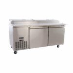 PeakCold 2 Door Pizza Prep Table - 71"