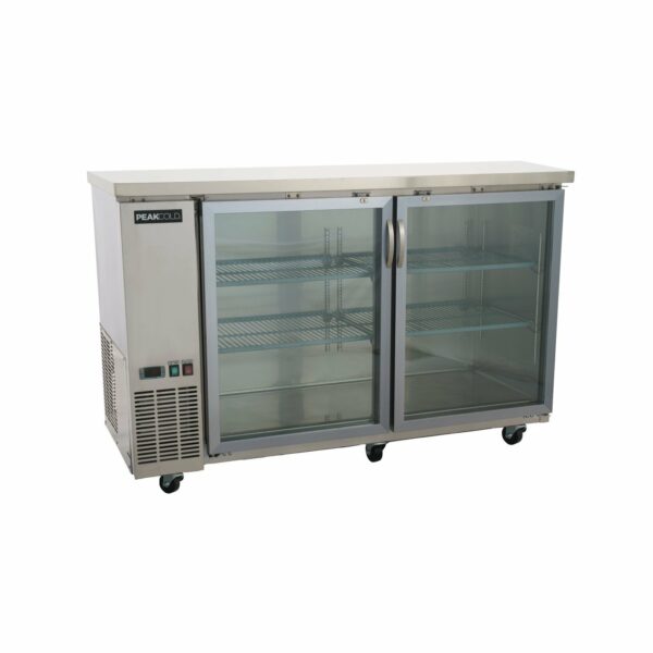 PeakCold Stainless Steel Bar Cooler - 60"