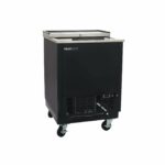 PeakCold Glass Froster Back Bar Freezer - Black