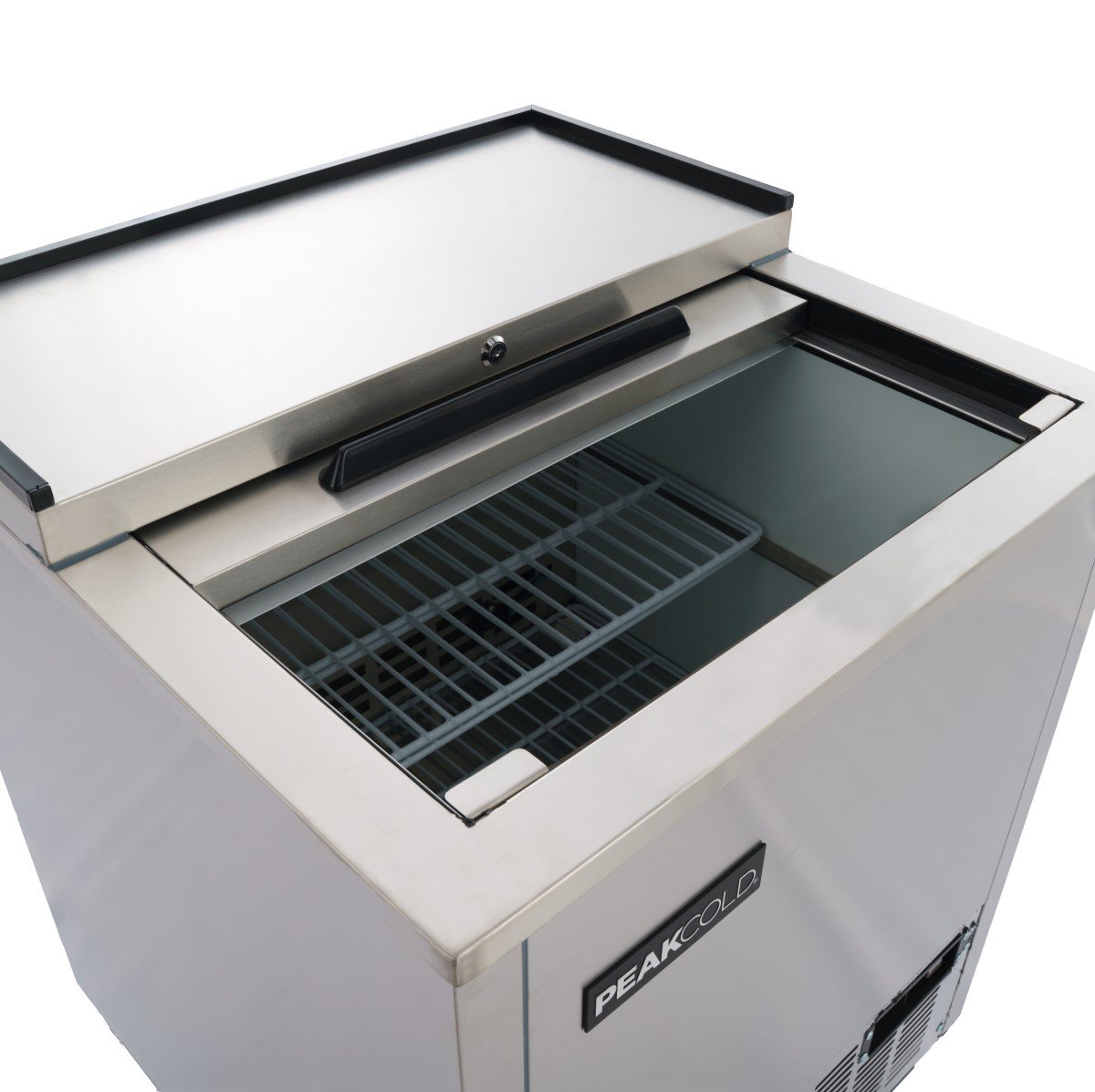 PeakCold Glass Froster Back Bar Freezer - Stainless Steel