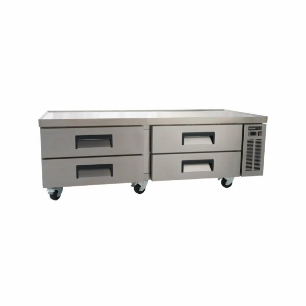 PeakCold 4-Drawer Refrigerated Chef Base - 72"