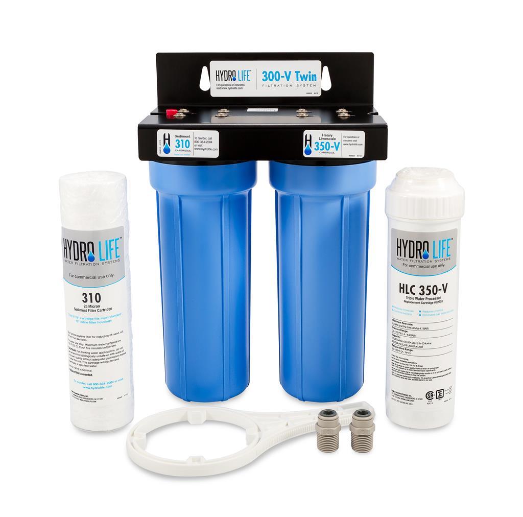 Hydro Life 300 Twin Water Filter System with KDF