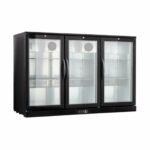 Procool Residential Bar Cooler - 3 Door Black