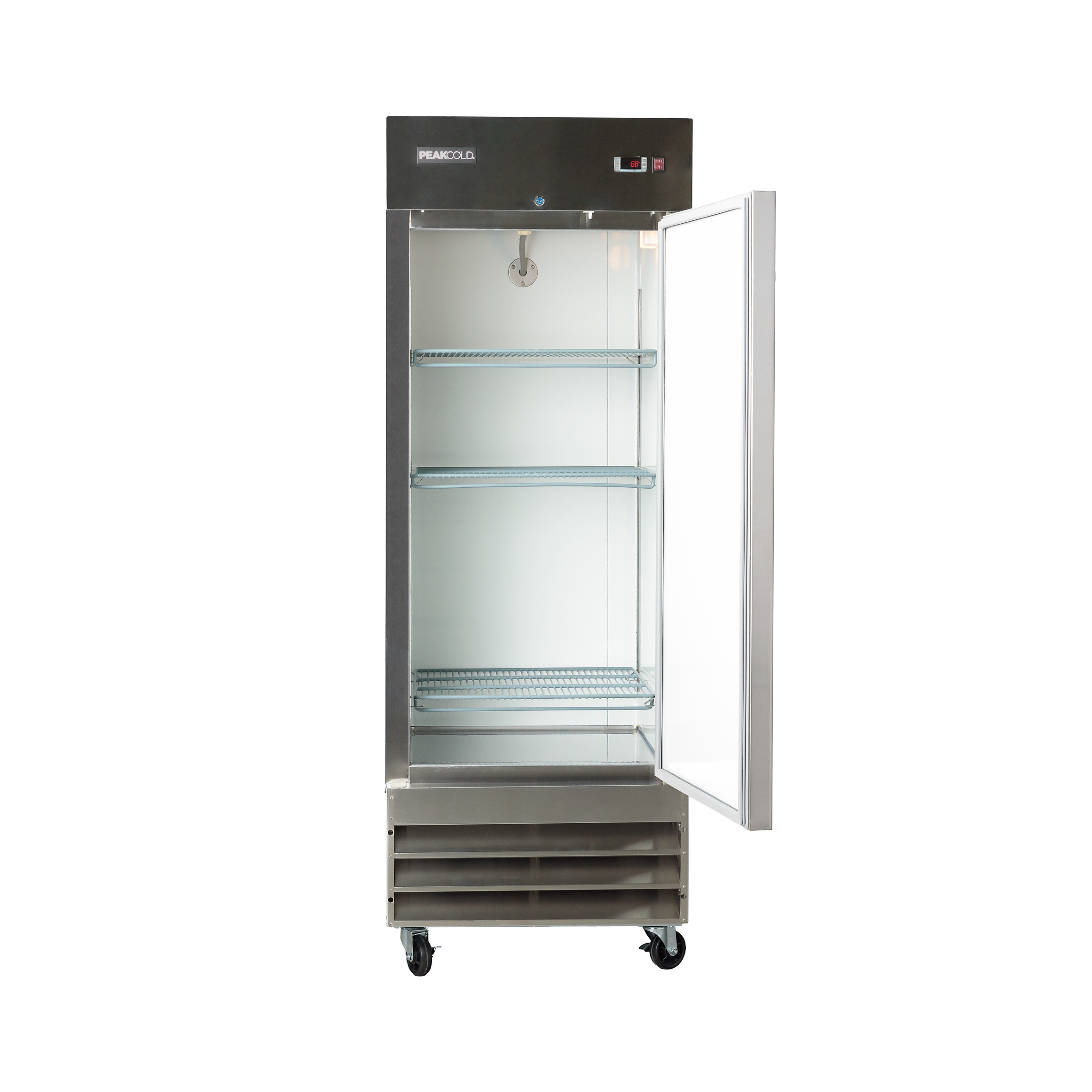 PeakCold Stainless Steel Single Door Commercial Refrigerator