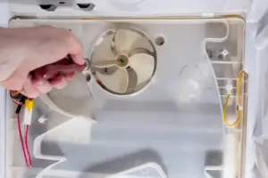 broken refrigerator fan