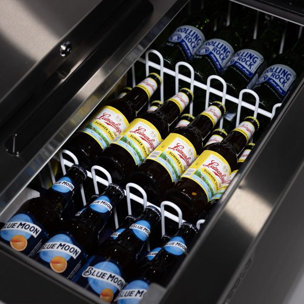 stocked bottle cooler at Iron Mountain Refrigeration