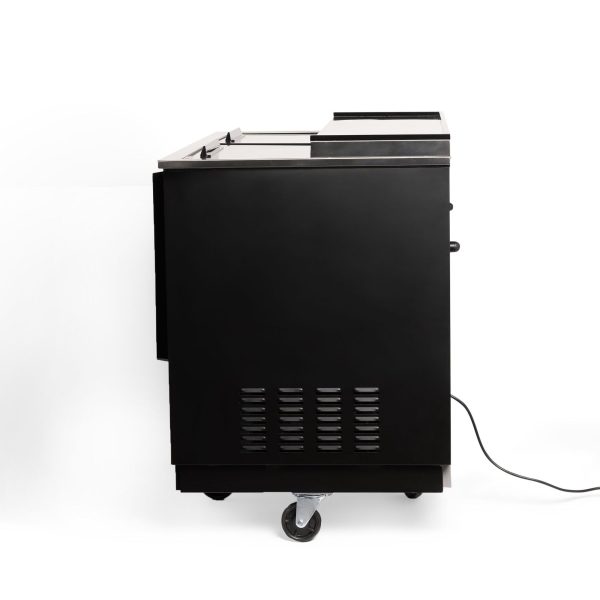 Side view of bottle cooler at Iron Mountain Refrigeration