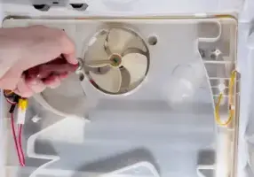 broken refrigerator fan